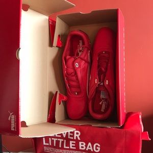 PUMA ROSSO CORSA CLASSIC LEATHER MOTO SNEAKERS